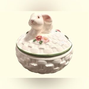 Avon Bunny Sugar Bowl with Lid | Spring & Easter Décor
